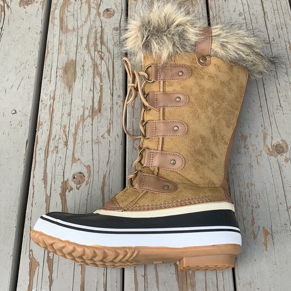Tall winter boot JBU Bella faux fur trim - Picture 3 of 10